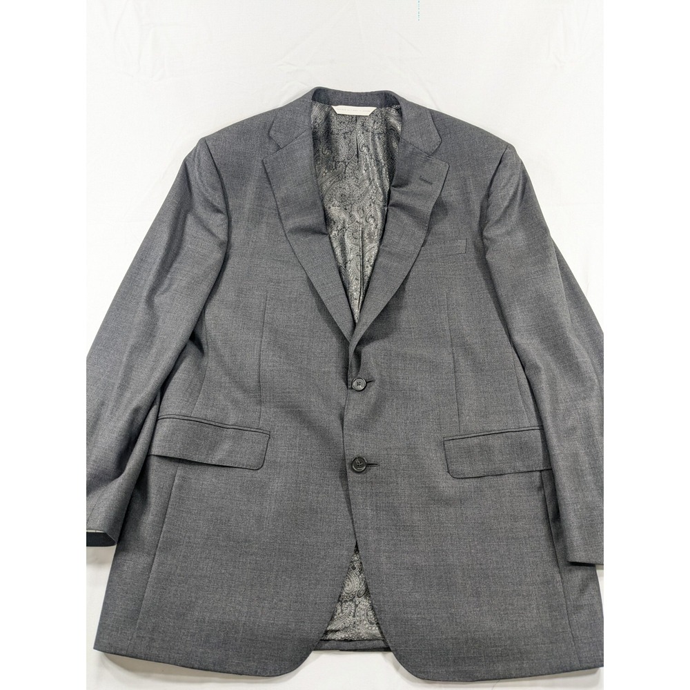 SAMUELSOHN Mens SB Gable Sport‎ Coat Jacket Blazer Dark Gray WOOL 44L